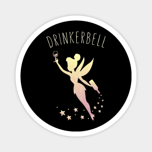 Drinkerbell Fairy Stars Cute Wine Drinking Magnet